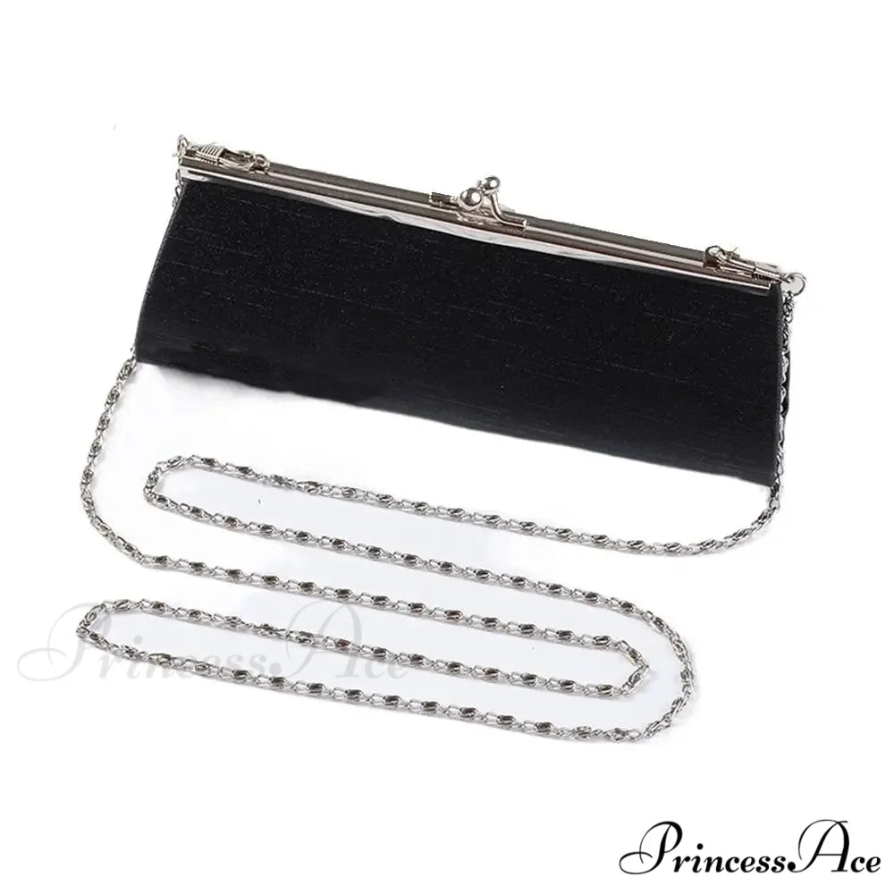 Sparkling Night Feast Wedding Clutch Bag Black clutchbag-250126