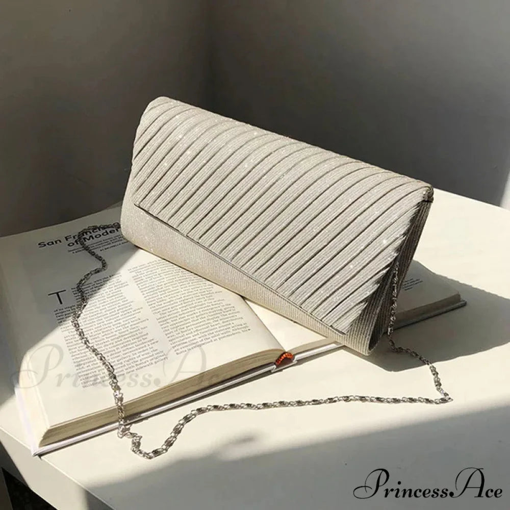 Sparkling Pouch Marriage Celebration Wristlet Apricot wristlet-250126