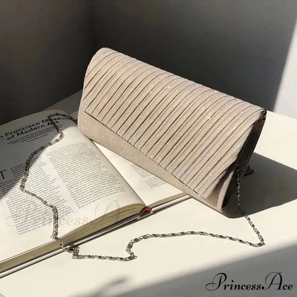 Sparkling Pouch Marriage Celebration Wristlet Champagne wristlet-250126