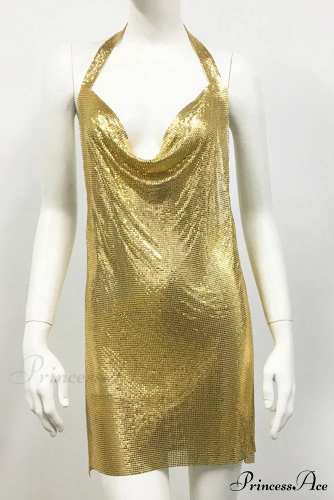 Sparkling Rhinestone Cami Dress