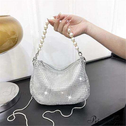 Sparkling Rhinestone Dainty Shoulder Bag Celebration Purse handbag-250126
