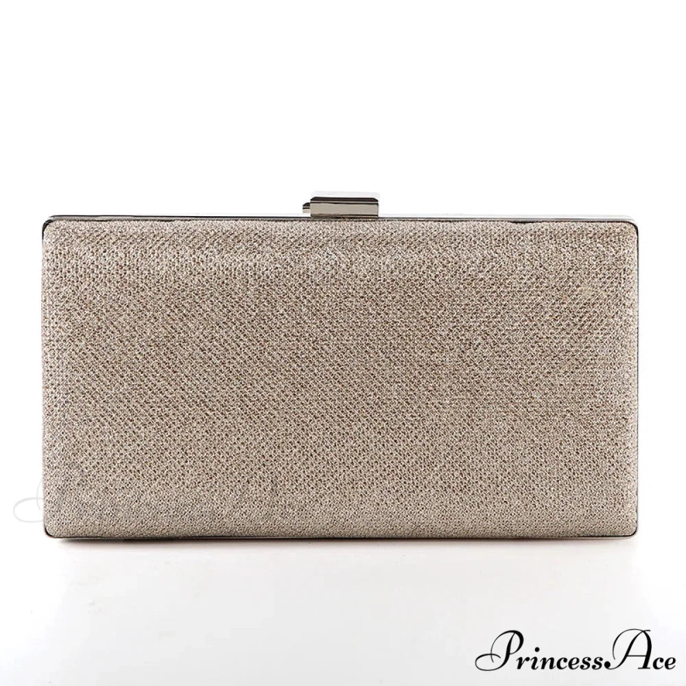 Sparkling Wedding Clutch Evening Celebration Bag Design B gold clutchbag-250126