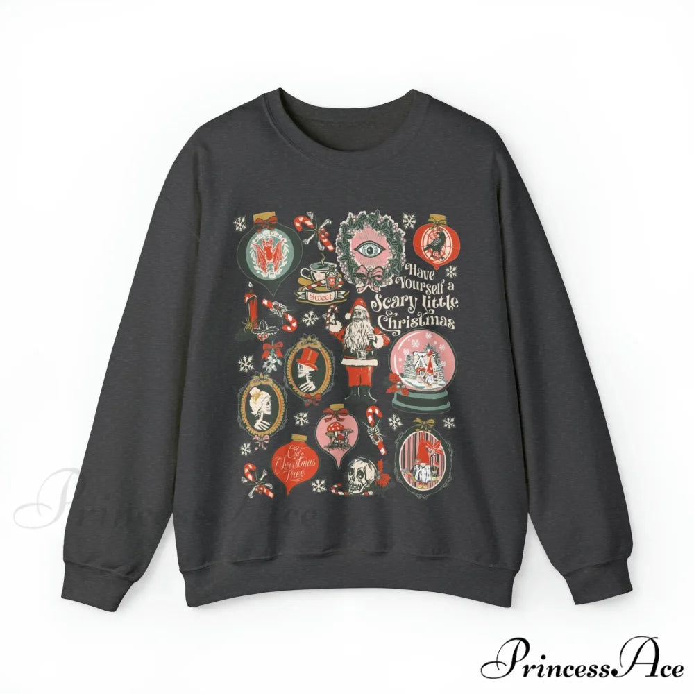 Spooky Halloween Hoodie - Scary Christmas Edition GRAY / S Christmas Hoodies-L