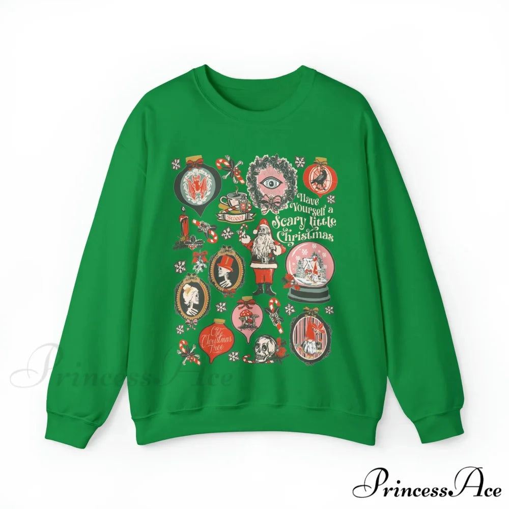 Spooky Halloween Hoodie - Scary Christmas Edition Green / S Christmas Hoodies-L