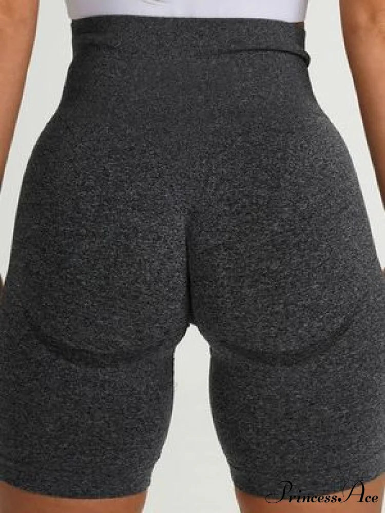 Sport Slim Shorts Seamless Leggings Dgray Shorts / S