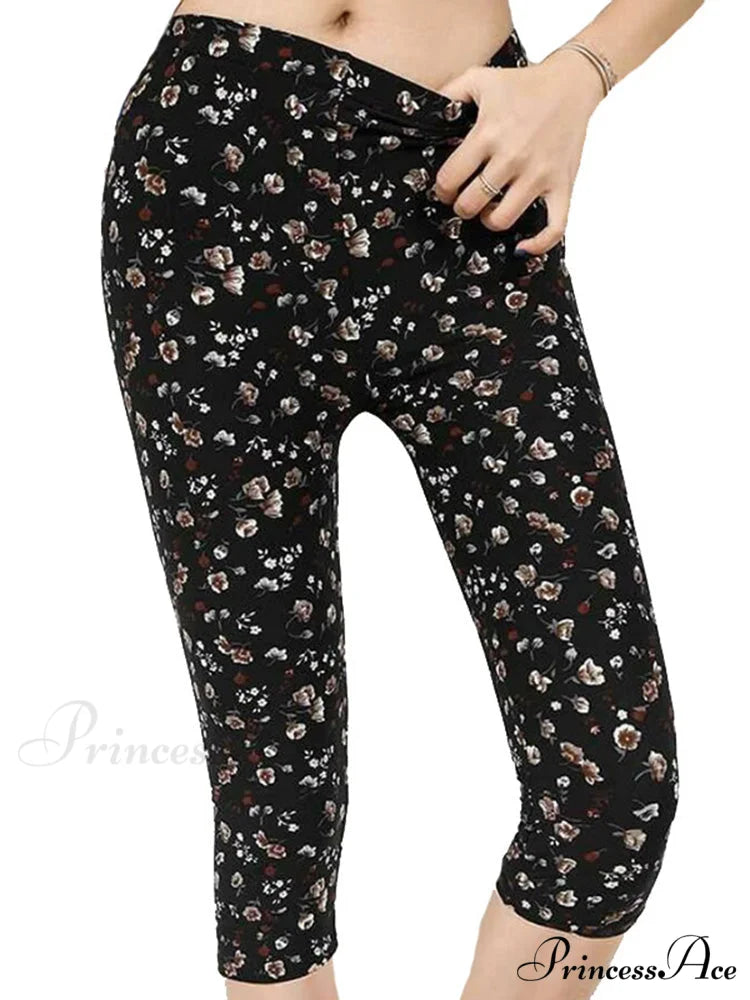 Sportswear Mujer Print Capris Pants