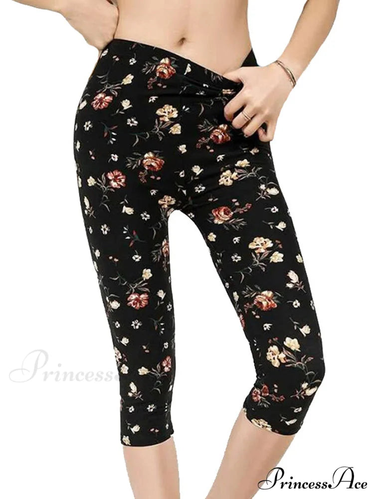 Sportswear Mujer Print Capris Pants