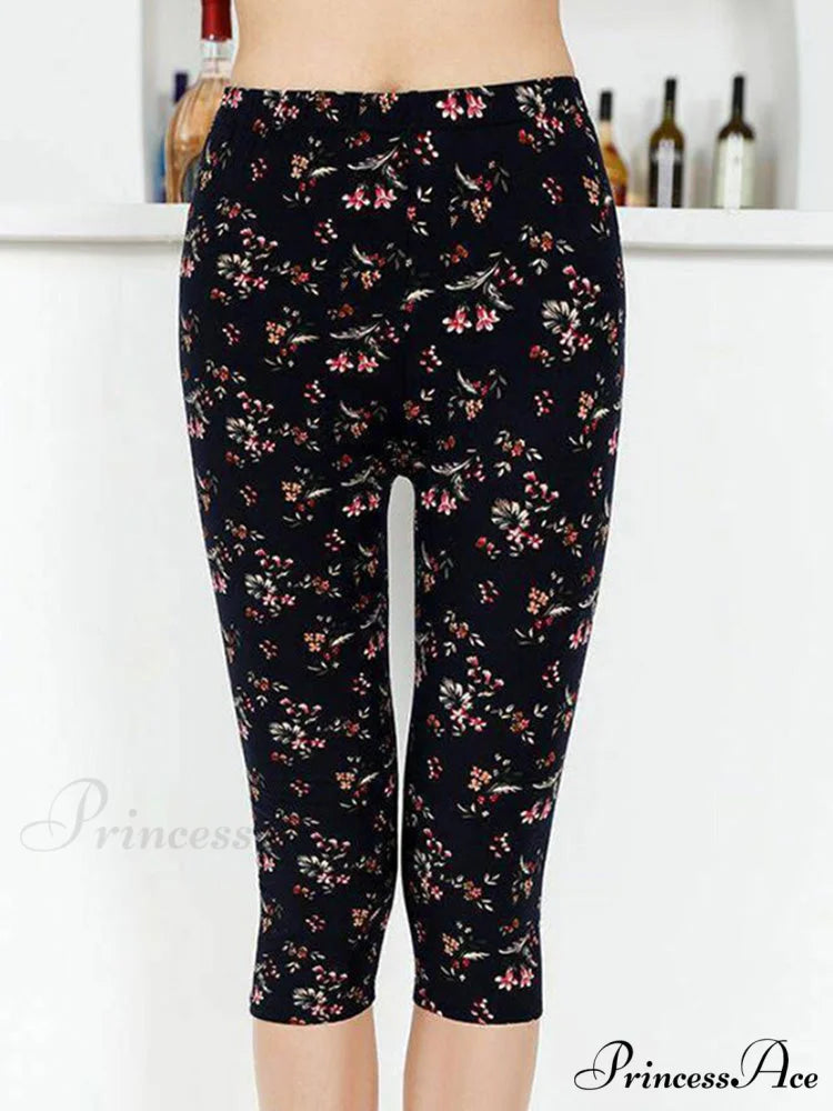 Sportswear Mujer Print Capris Pants Winter Jasmine / S