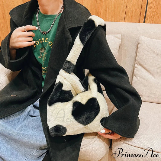 Spotted Affection Heart Design Underarm Shoulder Purse shoulder-250126