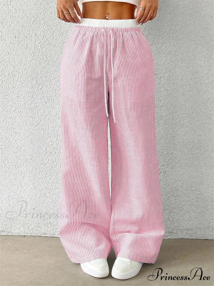 Spotted Cinch Elastic Waist Baggy Winter Pant pant-250223