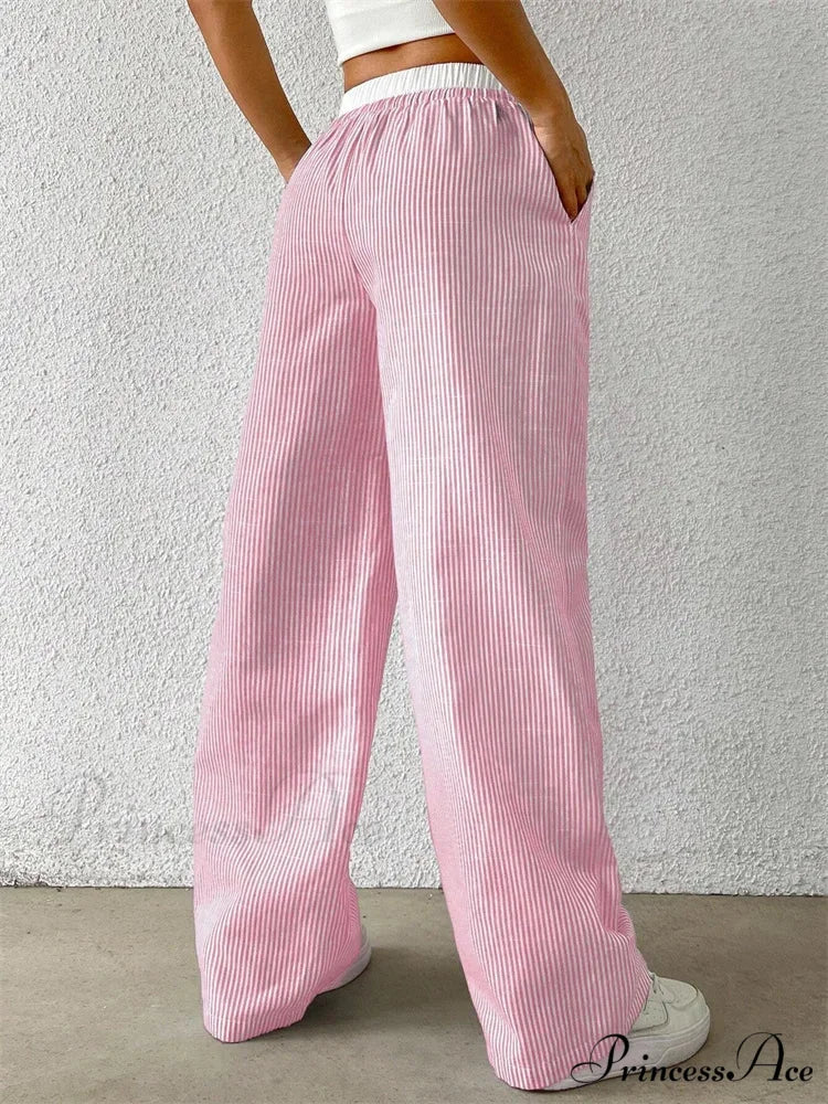Spotted Cinch Elastic Waist Baggy Winter Pant pant-250223