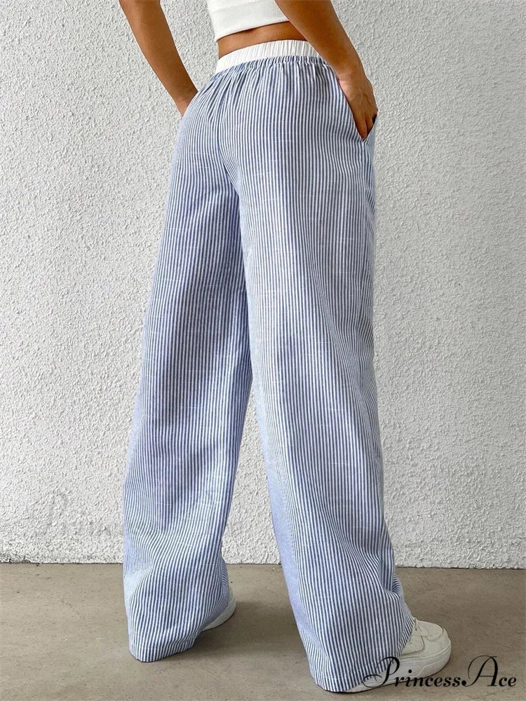 Spotted Cinch Elastic Waist Baggy Winter Pant pant-250223