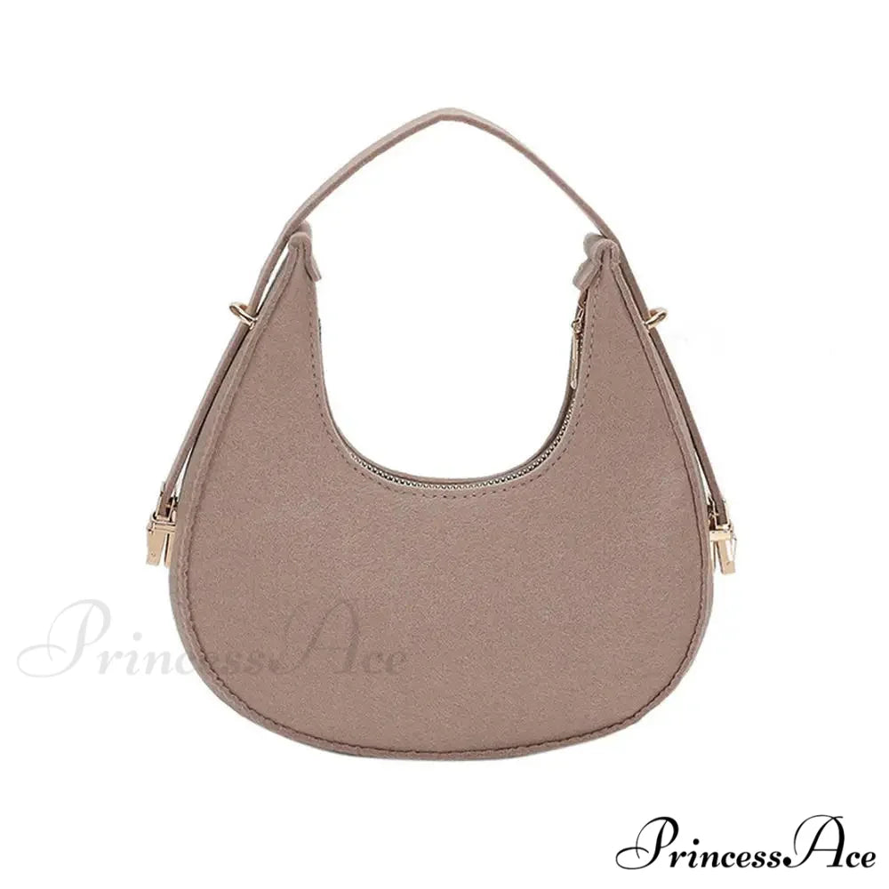 Spotted Patterns Armpit Shoulder Bag for Women Beige shoulder-250126