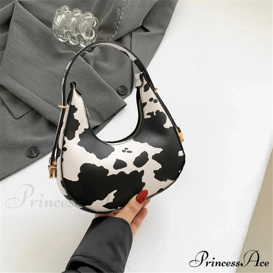 Spotted Patterns Armpit Shoulder Bag for Women cow print shoulder-250126