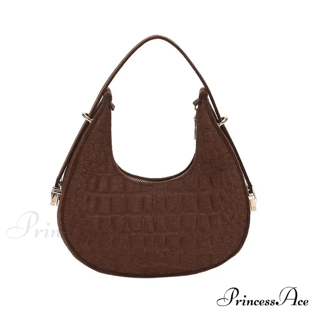 Spotted Patterns Armpit Shoulder Bag for Women Tan shoulder-250126