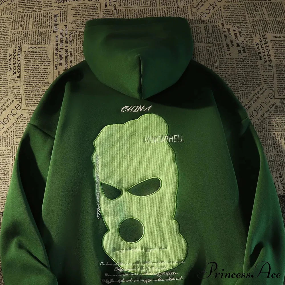 Spring Amusing Cranium Hoodie green 1 / M hoodies-241228