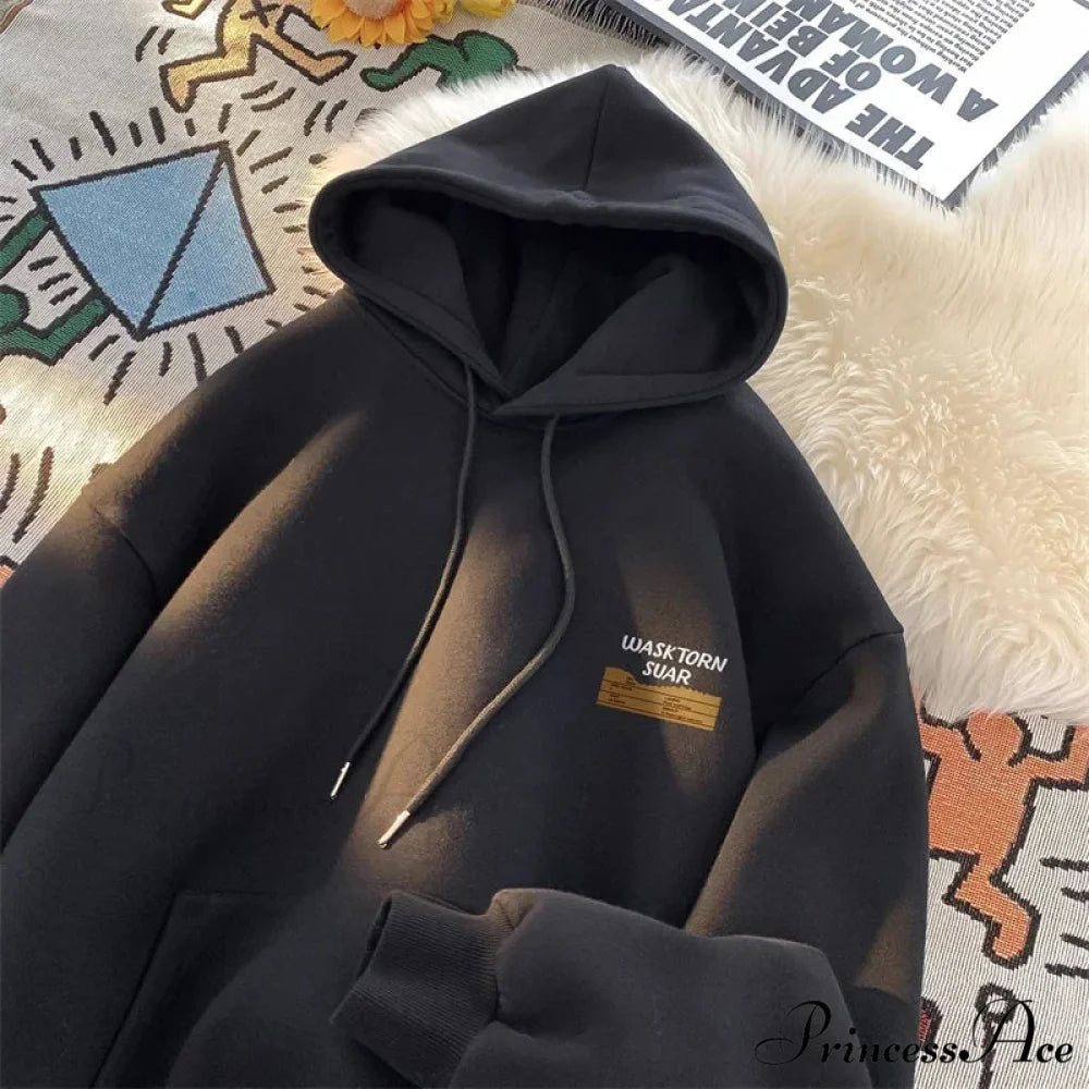Spring Correspondence Graphic Urban Hoodie hoodies-241228