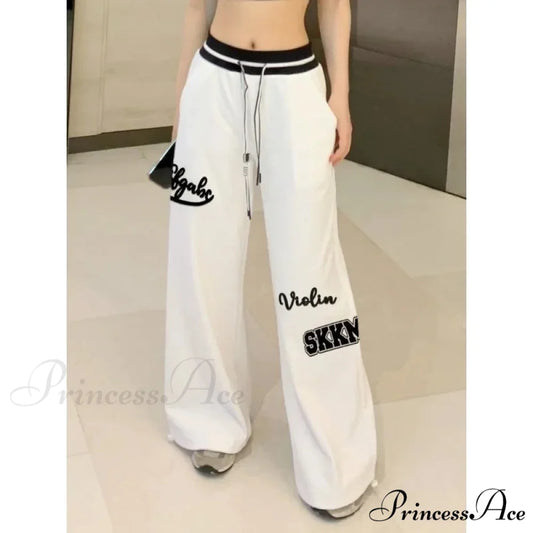 Spring Ivory Gyaru Trousers pants-241228