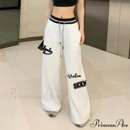 Spring Ivory Gyaru Trousers pants-241228