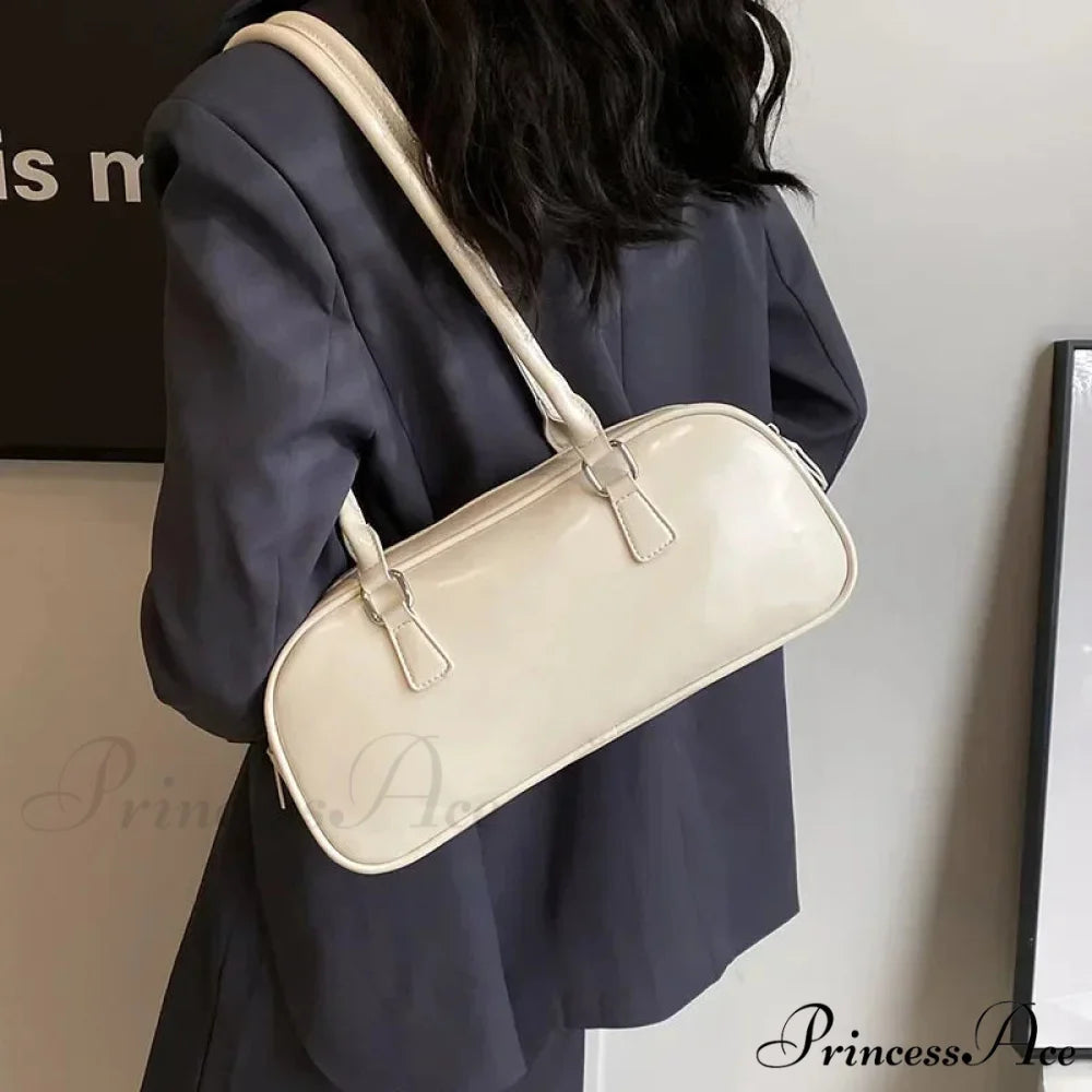 Spring Vintage Faux Leather Underarm Shoulder Bag shoulder-250126