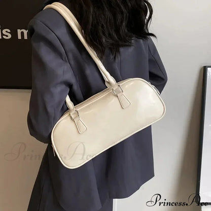 Spring Vintage Faux Leather Underarm Shoulder Bag shoulder-250126