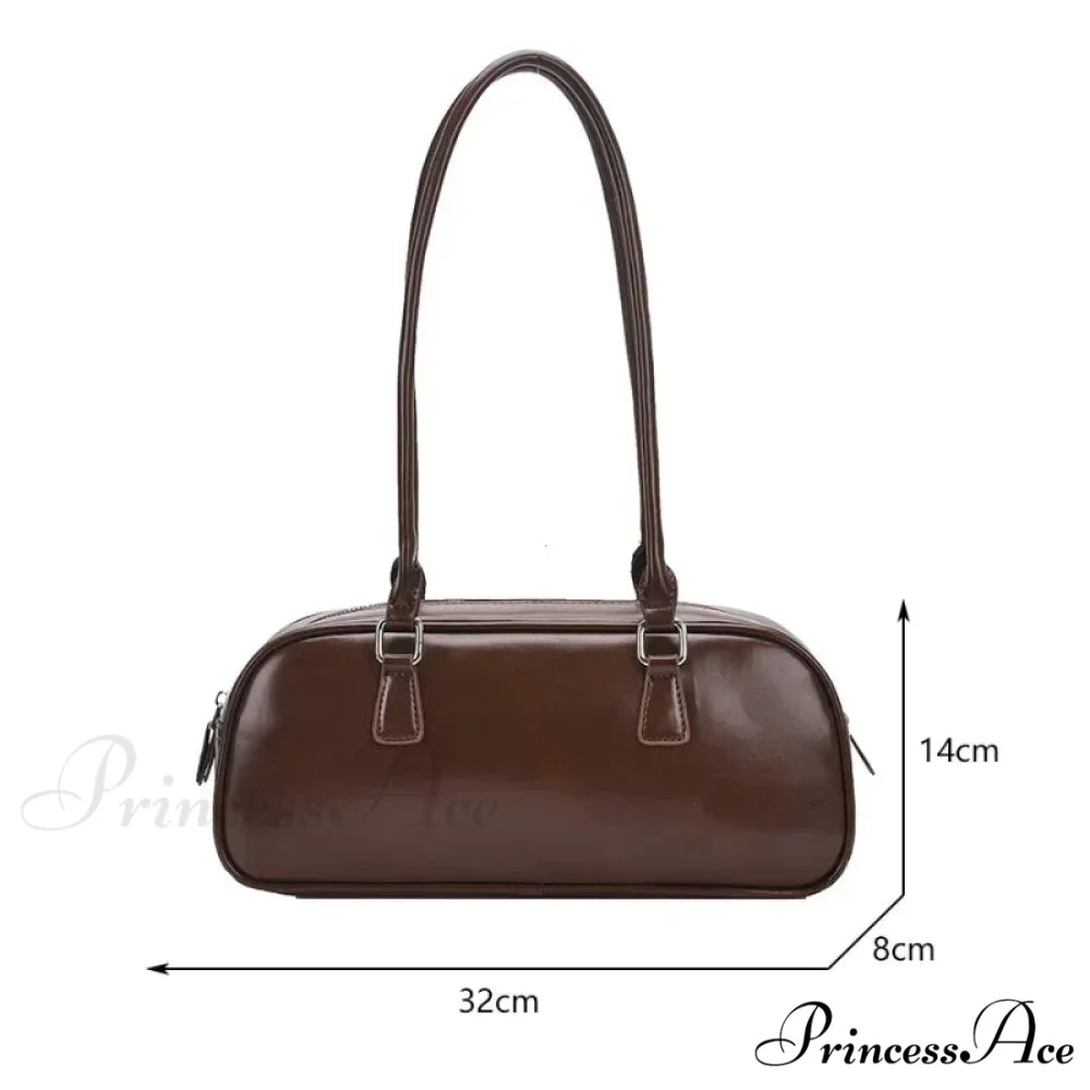 Spring Vintage Faux Leather Underarm Shoulder Bag shoulder-250126