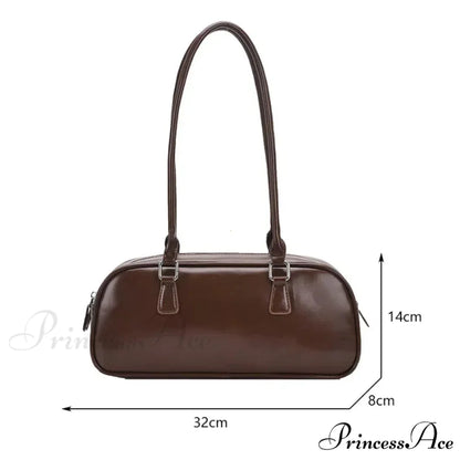 Spring Vintage Faux Leather Underarm Shoulder Bag shoulder-250126