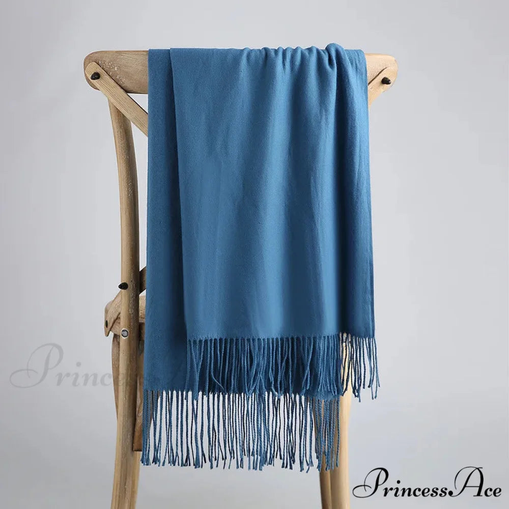 Spring Winter Firm Cashmere Scarf Color12 / One Size scarf-241228