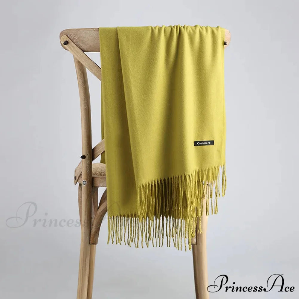 Spring Winter Firm Cashmere Scarf Color15 / One Size scarf-241228