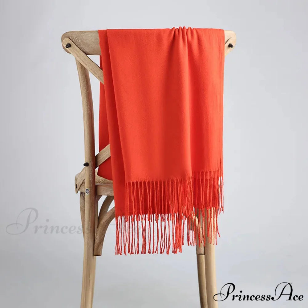 Spring Winter Firm Cashmere Scarf Color17 / One Size scarf-241228