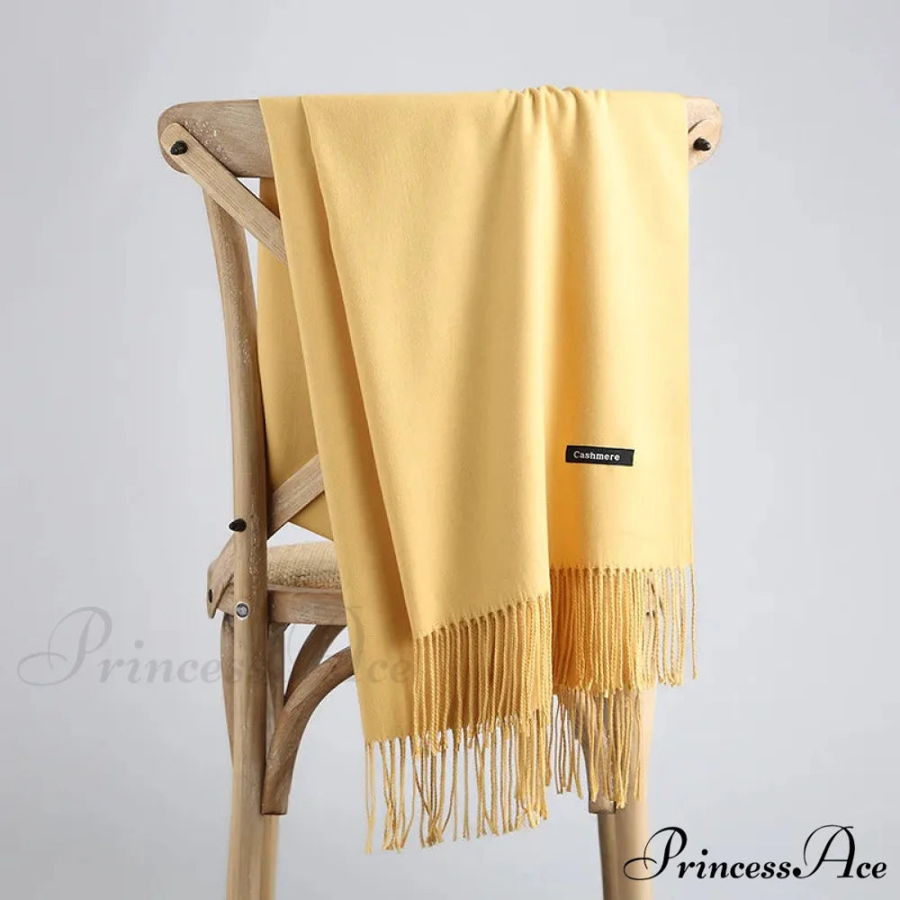 Spring Winter Firm Cashmere Scarf Color23 / One Size scarf-241228