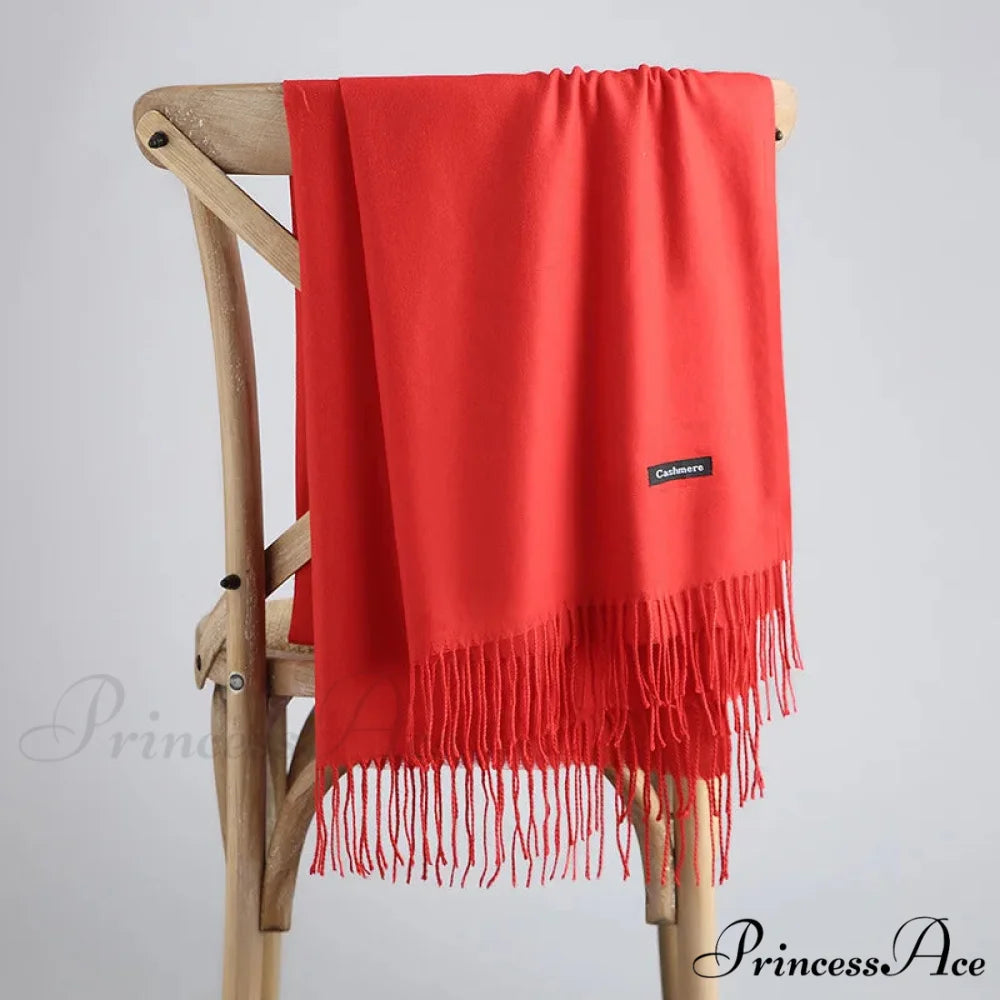 Spring Winter Firm Cashmere Scarf Color24 / One Size scarf-241228