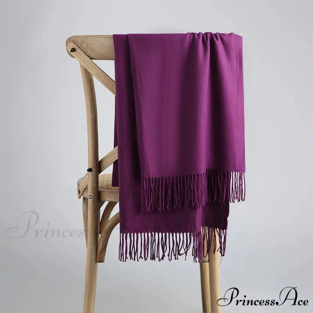 Spring Winter Firm Cashmere Scarf Color28 / One Size scarf-241228