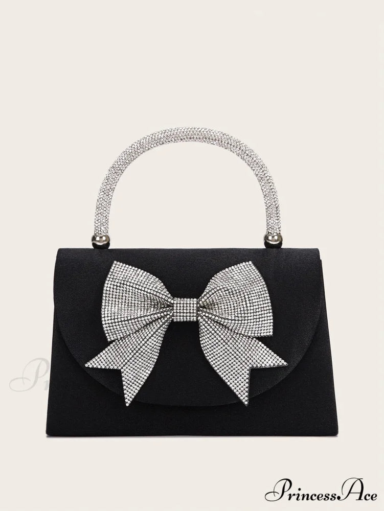Square Shoulder Clutch Bag Marriage Evening BLACK clutchbag-250126