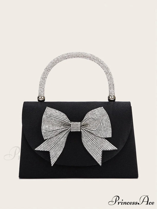 Square Shoulder Clutch Bag Marriage Evening BLACK clutchbag-250126