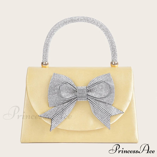 Square Shoulder Clutch Bag Marriage Evening YELLOW clutchbag-250126