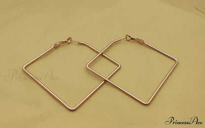 Stainless Steel Big Size Exaggerated Hoop Earrings