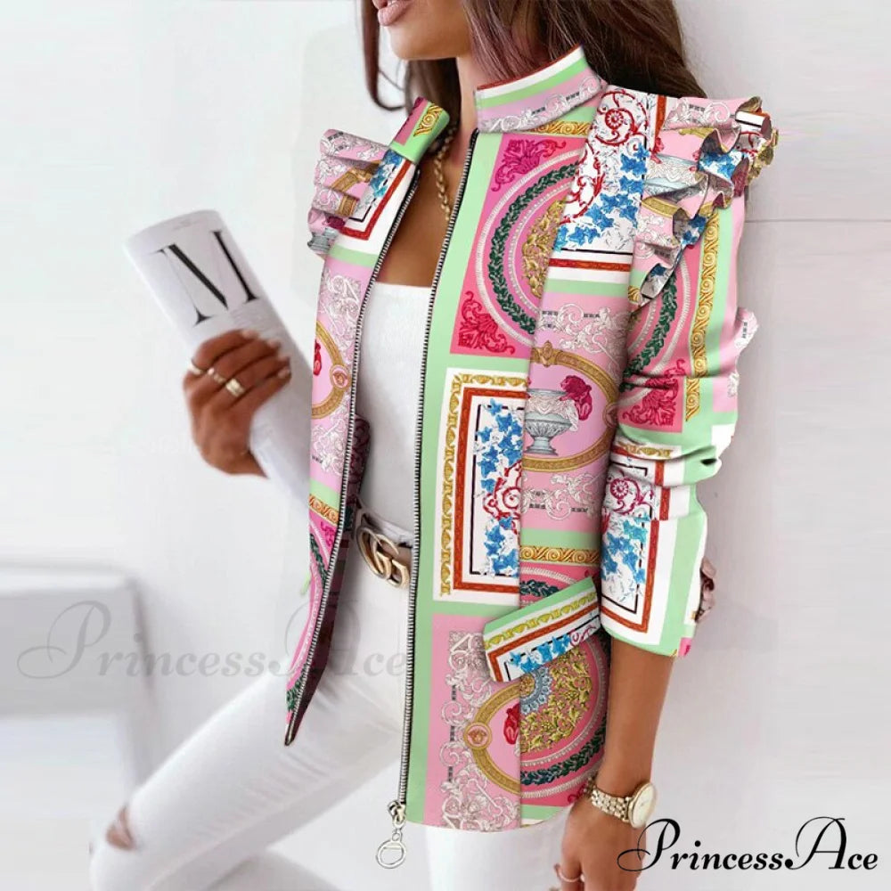 Stand Collar Office Lady Blazer