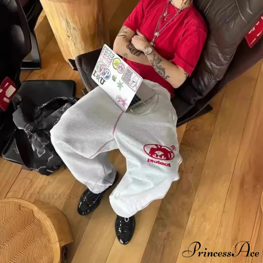 Stitched Turn of the Century Retro Trousers white 1 / S pants-241228