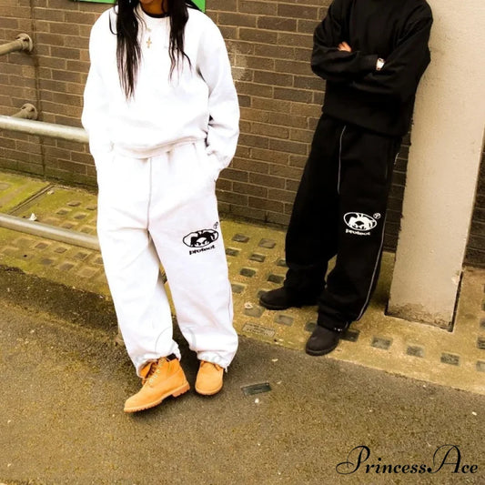 Stitched Turn of the Century Retro Trousers white / S pants-241228