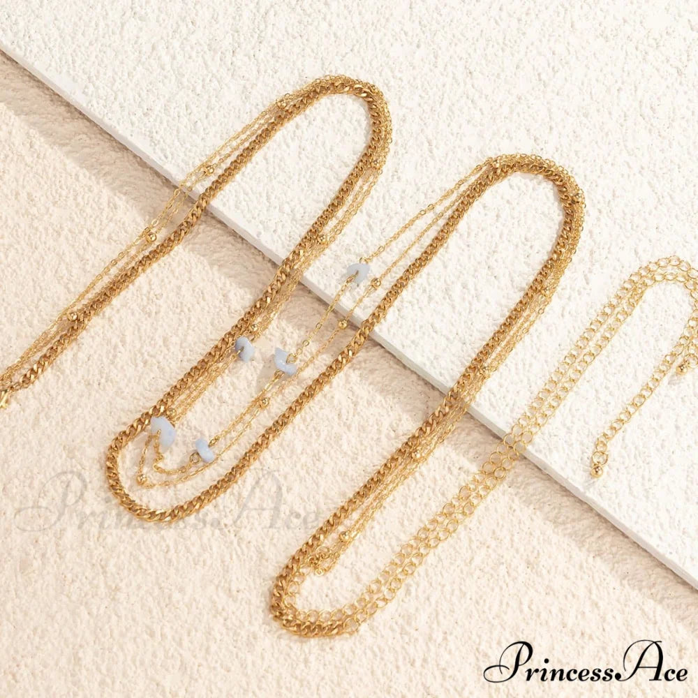 Stone 3 - beaded waist chain pieces
