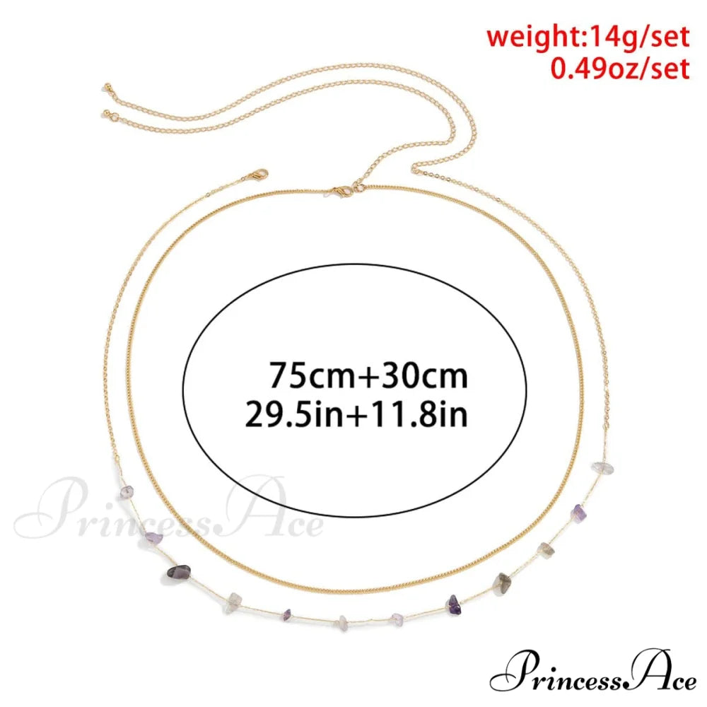 Stone Set of Multicolor Waist Chain - 2