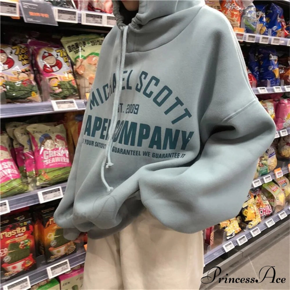 Stranger Things Anime Print Hoodies Green / S