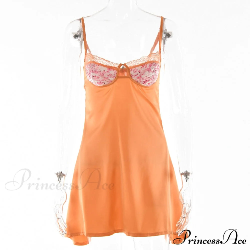 Straple Backless Mini Lace Chest Wrapping Dress