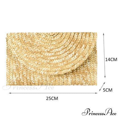 Straw Woven Summer Purse Clutch CHINA wristlet-250126