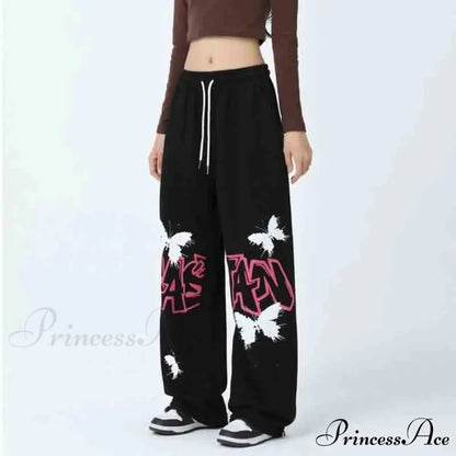 Street Art Butterfly Design Rap Pants pants-241228