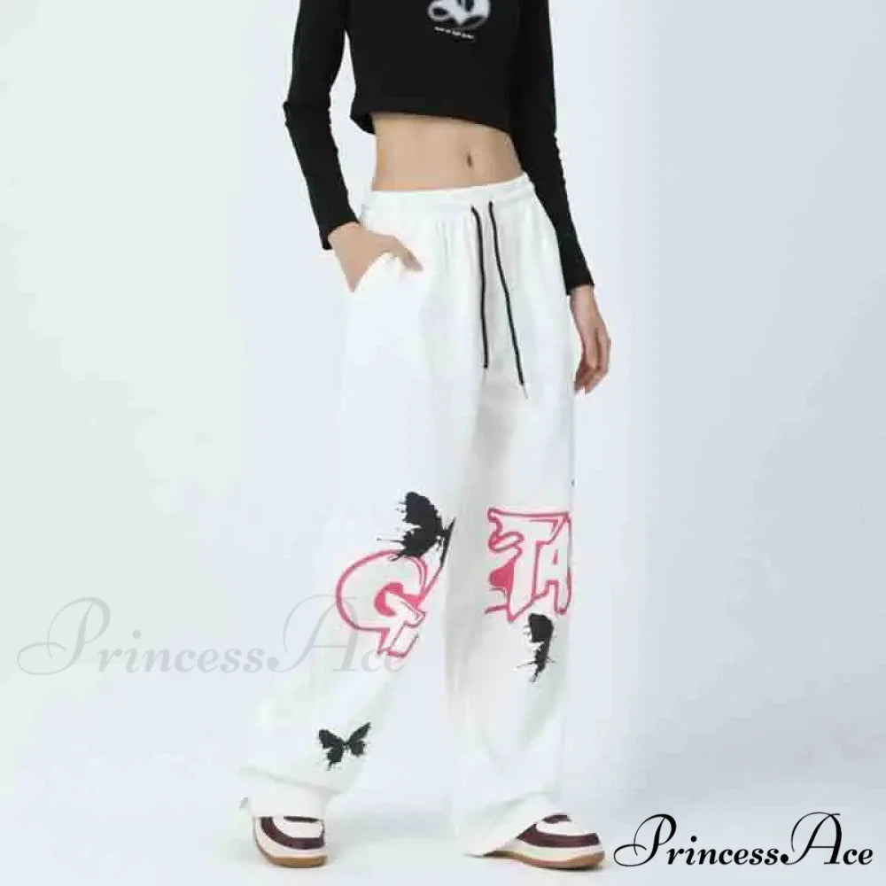Street Art Butterfly Design Rap Pants pants-241228