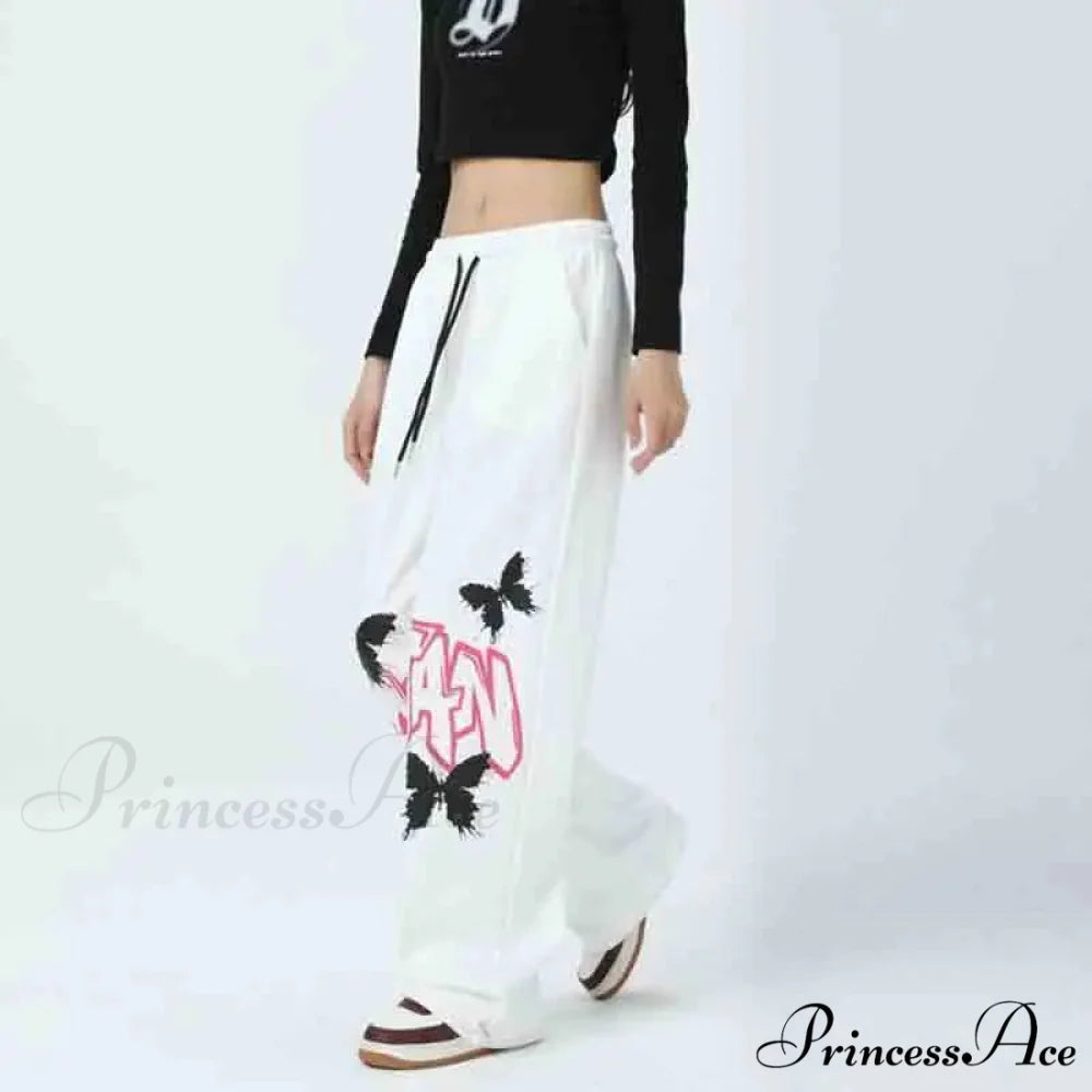 Street Art Butterfly Design Rap Pants pants-241228