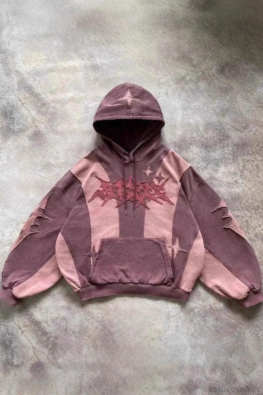 Street Y2K Collage  Loose Hoodie