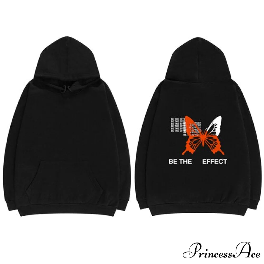 Streetwear Hip Hop Punk Casual Loose Hoodie black / S Sweatshirts & Hoodies-L